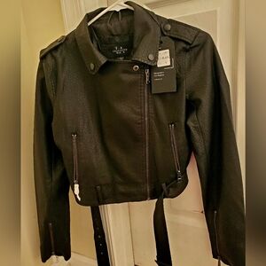 Black Faux Leather Jacket